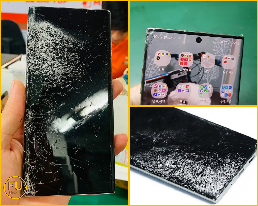 Dấu hiệu cần ép kính điện thoại Samsung Note 10