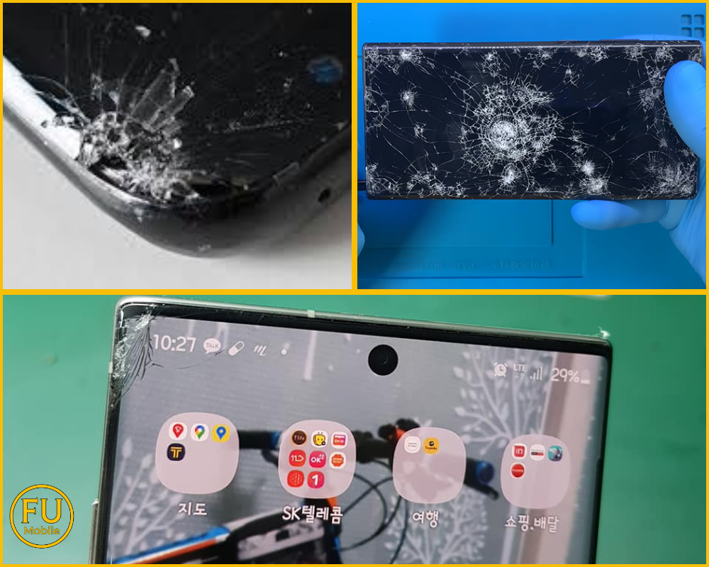 Dấu hiệu cần ép kính Note 10 Plus