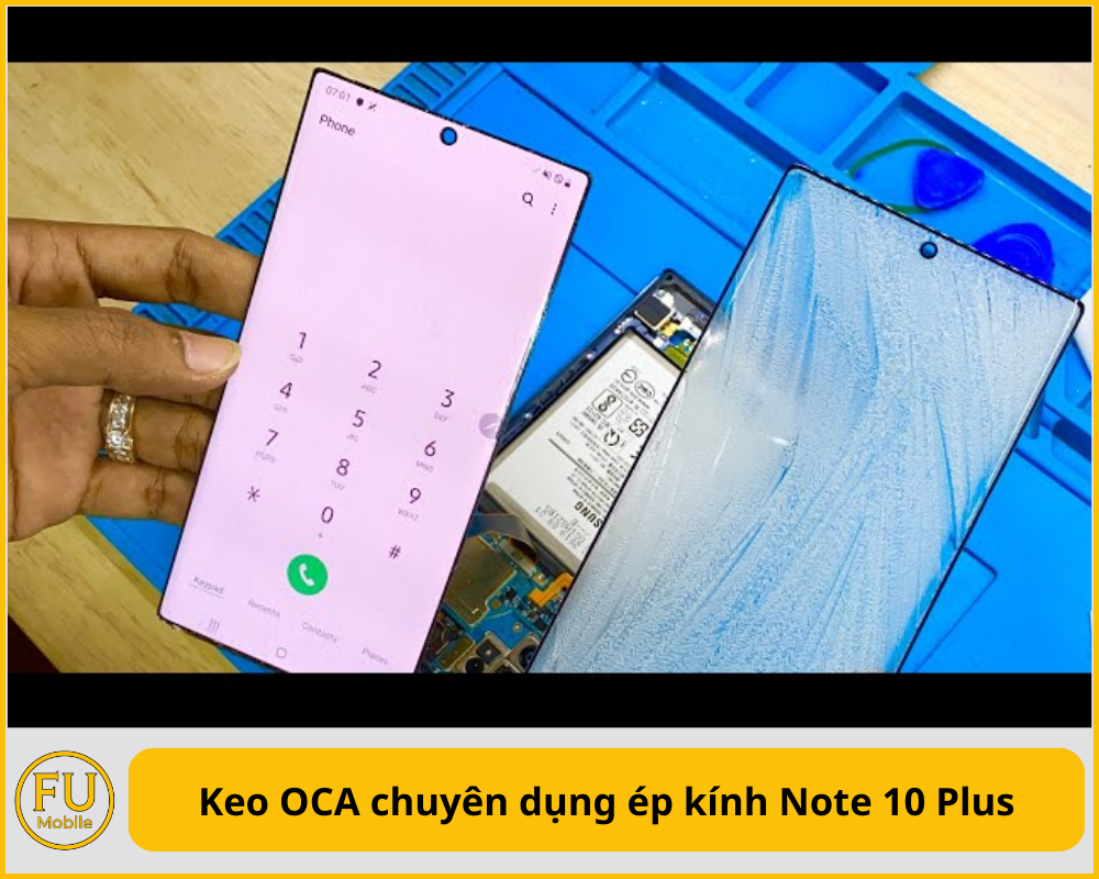 Keo OCA chuyên dụng ép kính Note 10 Plus