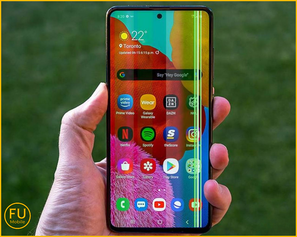 Dấu hiện điện thoại sọc màn hình nên thay màn hình full bộ