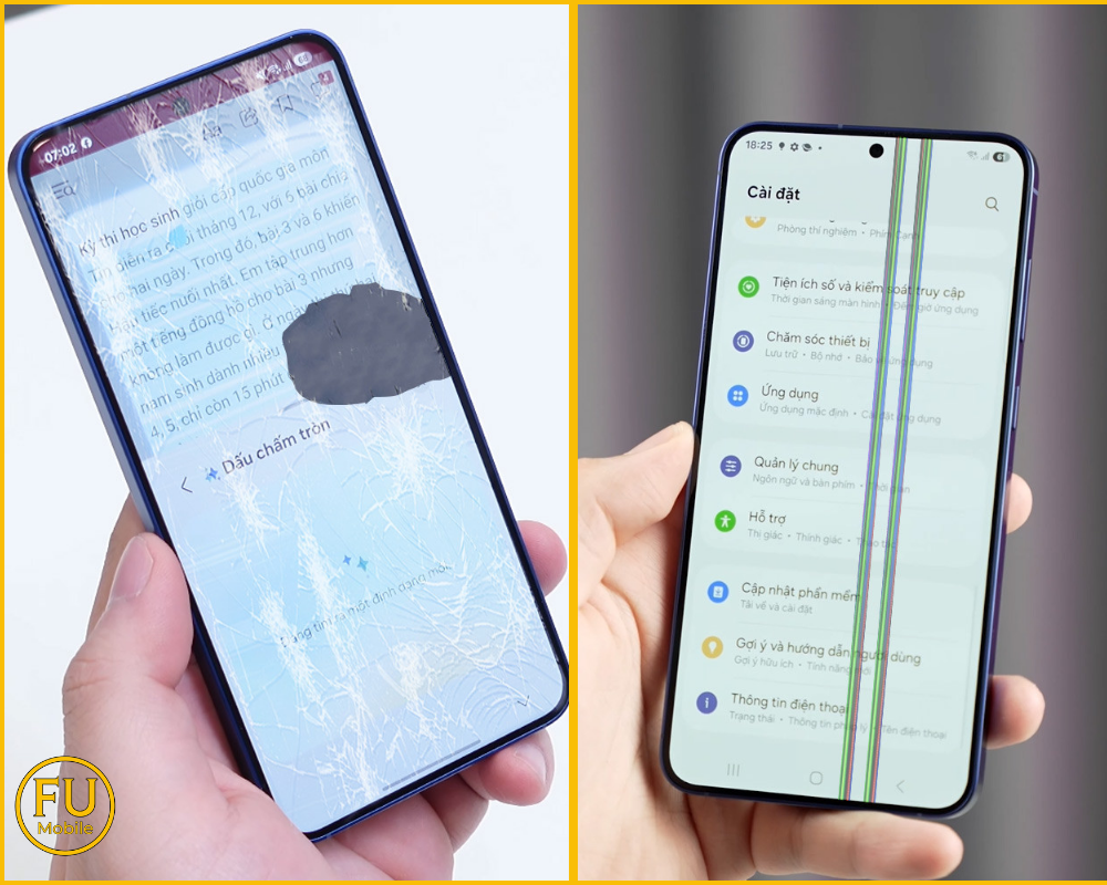 Dấu hiệu cần thay màn hình Samsung S25 Edge