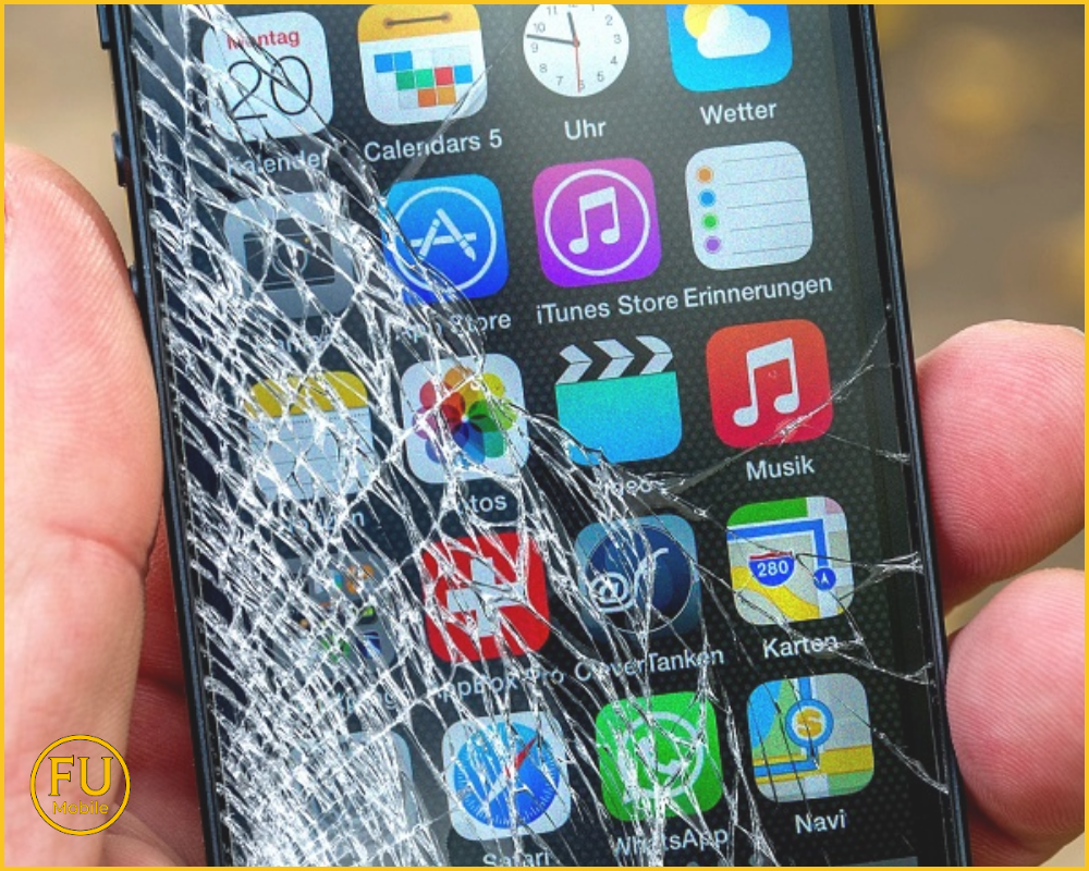 Mặt kính bị nứt, vỡ nhưng màn hình vẫn hiển thị bình thường