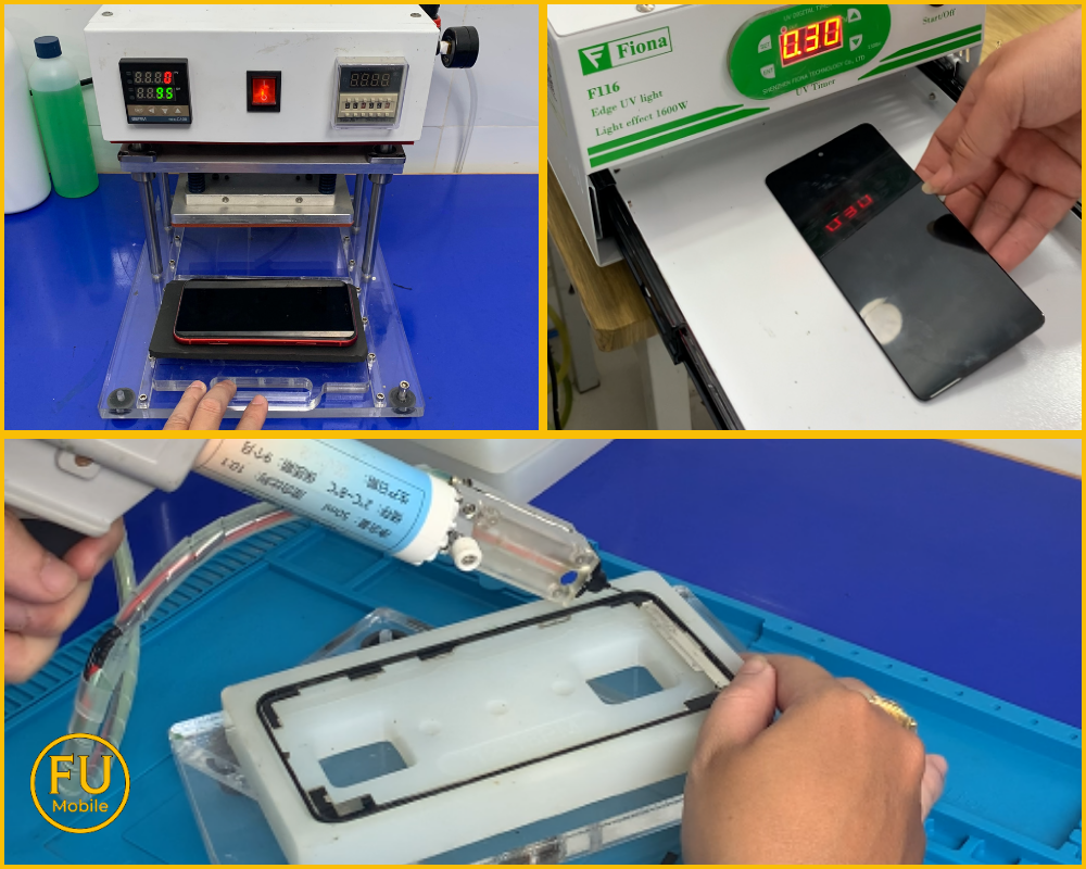 Các máy hỗ trợ ép kính điện thoại tại FUmobile