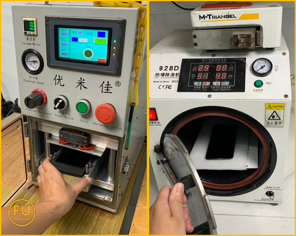 Máy ép kính chuyên dụng tại FUmobile