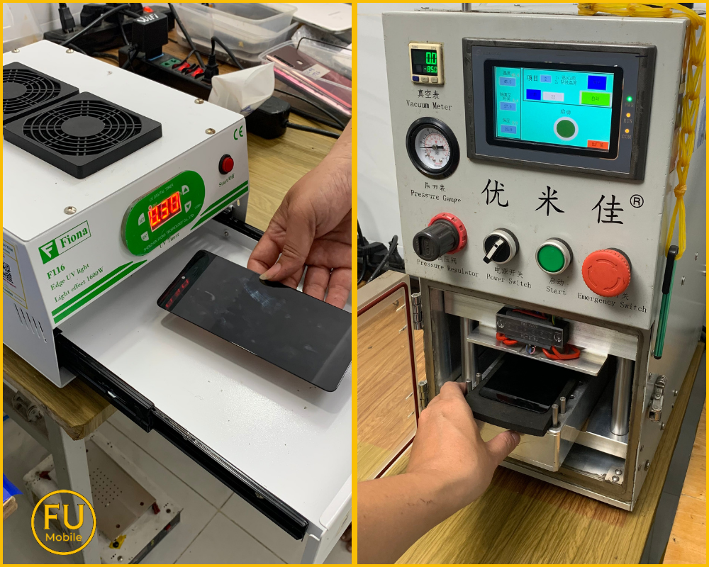 Máy hấp kính để loại bỏ bọt khí