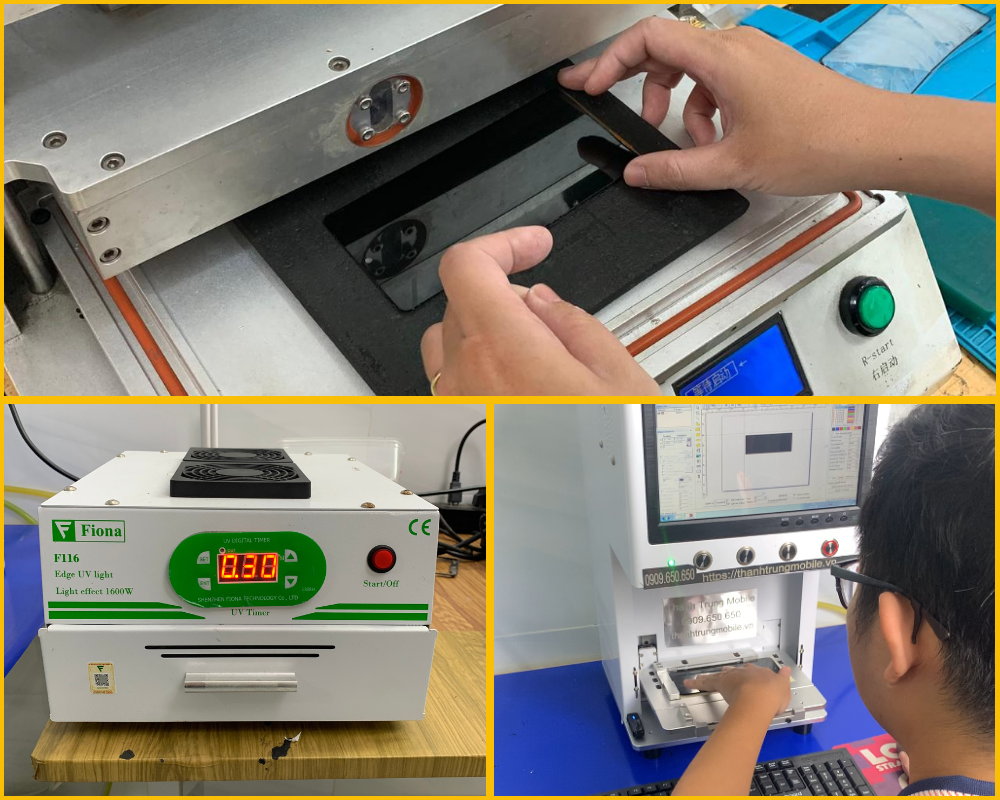 Mãy hỗ trợ ép kính FUmobile hiện đại