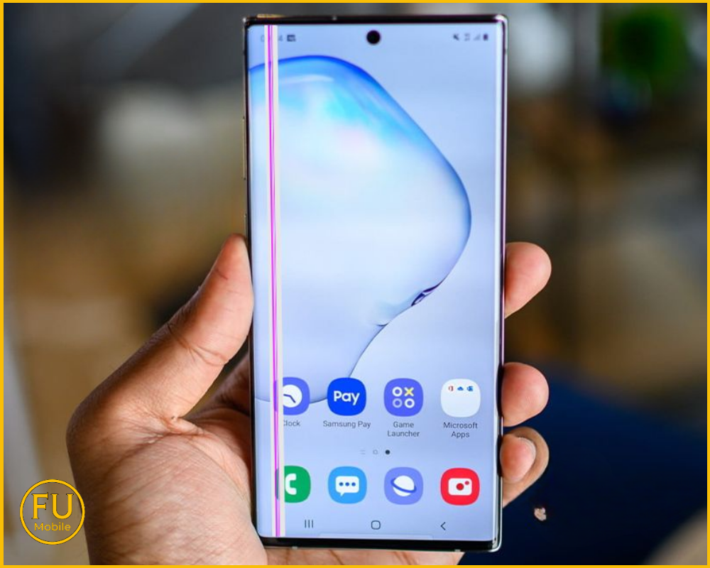 Nhiệt độ quá cao hoặc lực tác động không đều, gây sọc màn hình