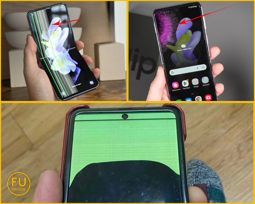 Dấu hiệu nhận biết thay màn hình điện thoại Z Flip 6