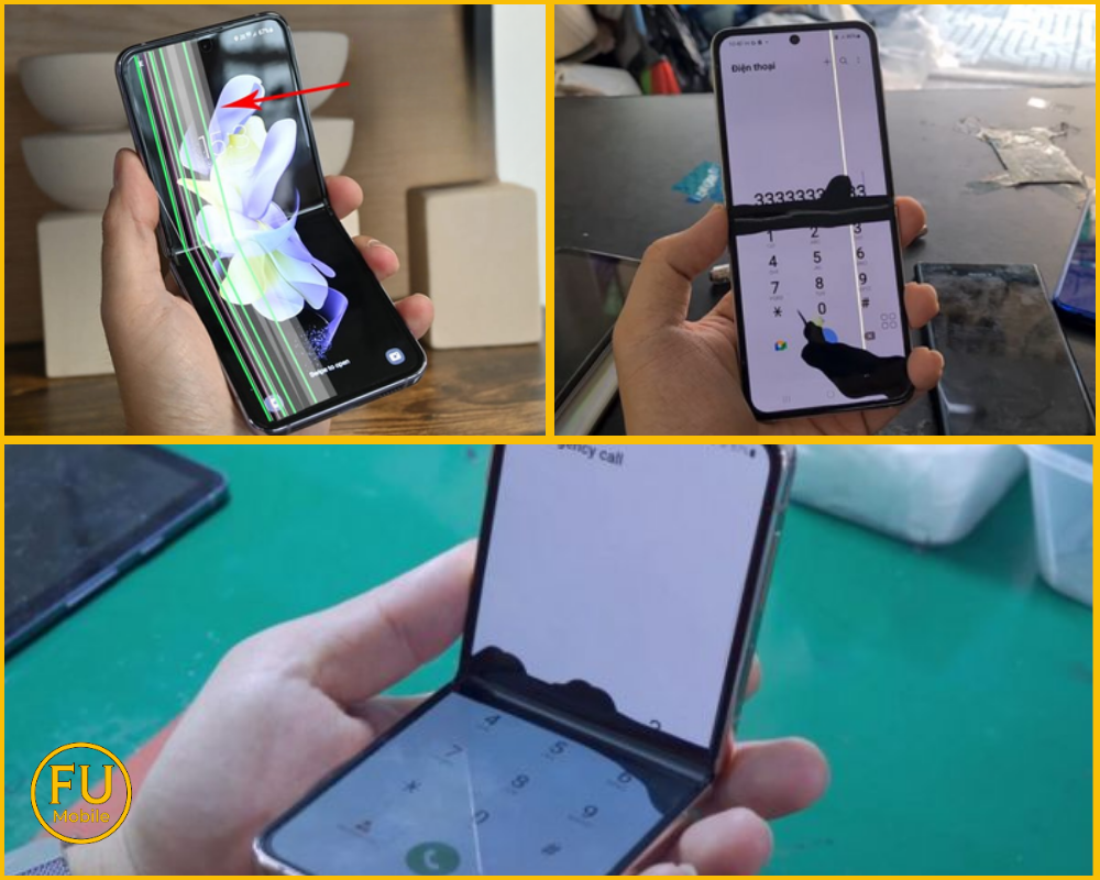 Dấu hiệu thay nguyên bộ màn hình Z Flip 6