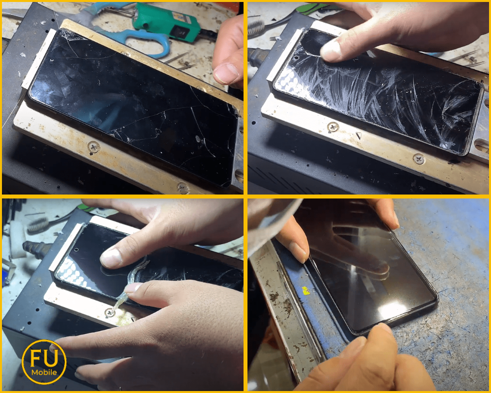 Quy trình thay kính Samsung Galaxy A01 tại FUmobile