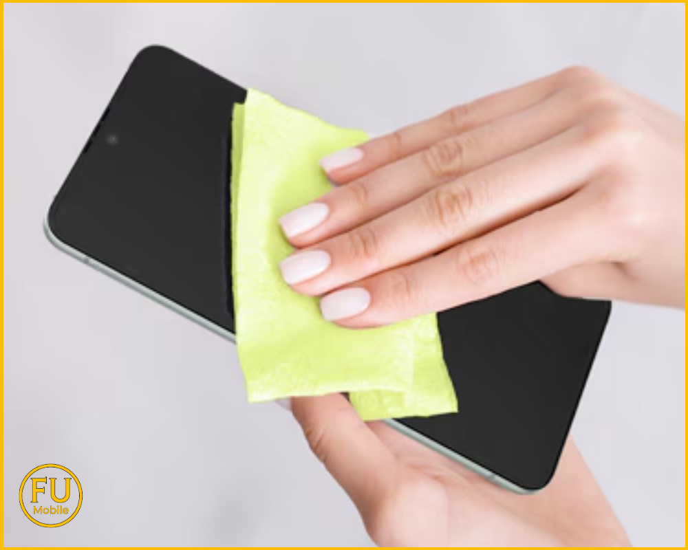 Vệ sinh màn hình đúng cách bằng khăn sợi mịn