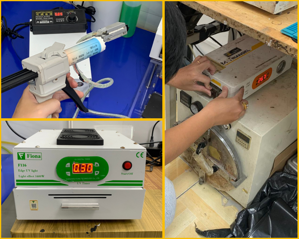 Máy ép kính điện thoại hiện đại