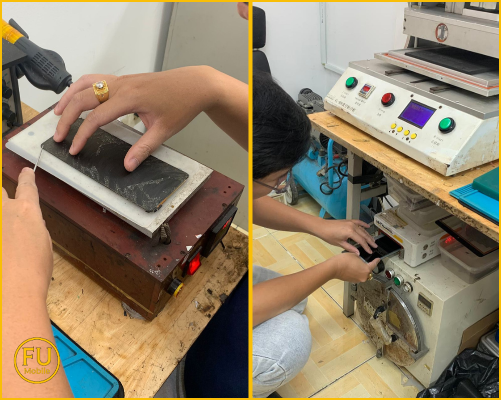 Quy trình thay kính Samsung Galaxy M14 tại Fumobile