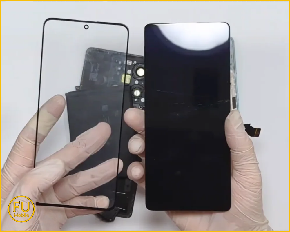 Quy trình ép kính trước Samsung Galaxy Note 10 Plus tại FUmobile