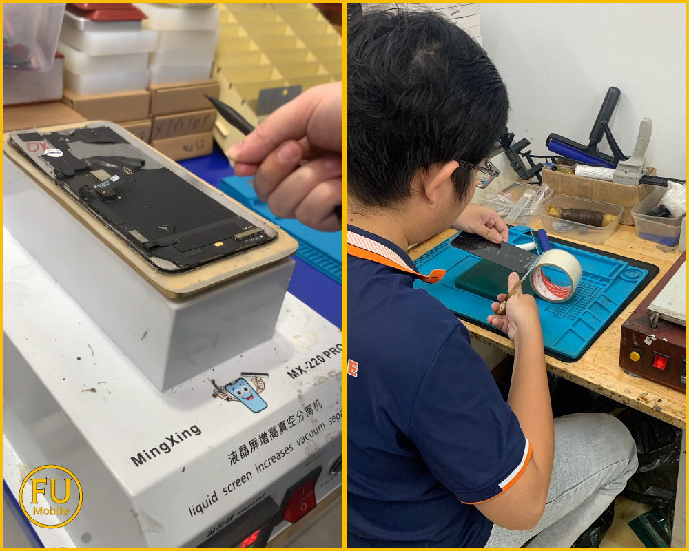 Quy trình thay kính Samsung Galaxy A24 đúng kỹ thuật tại FUmobile