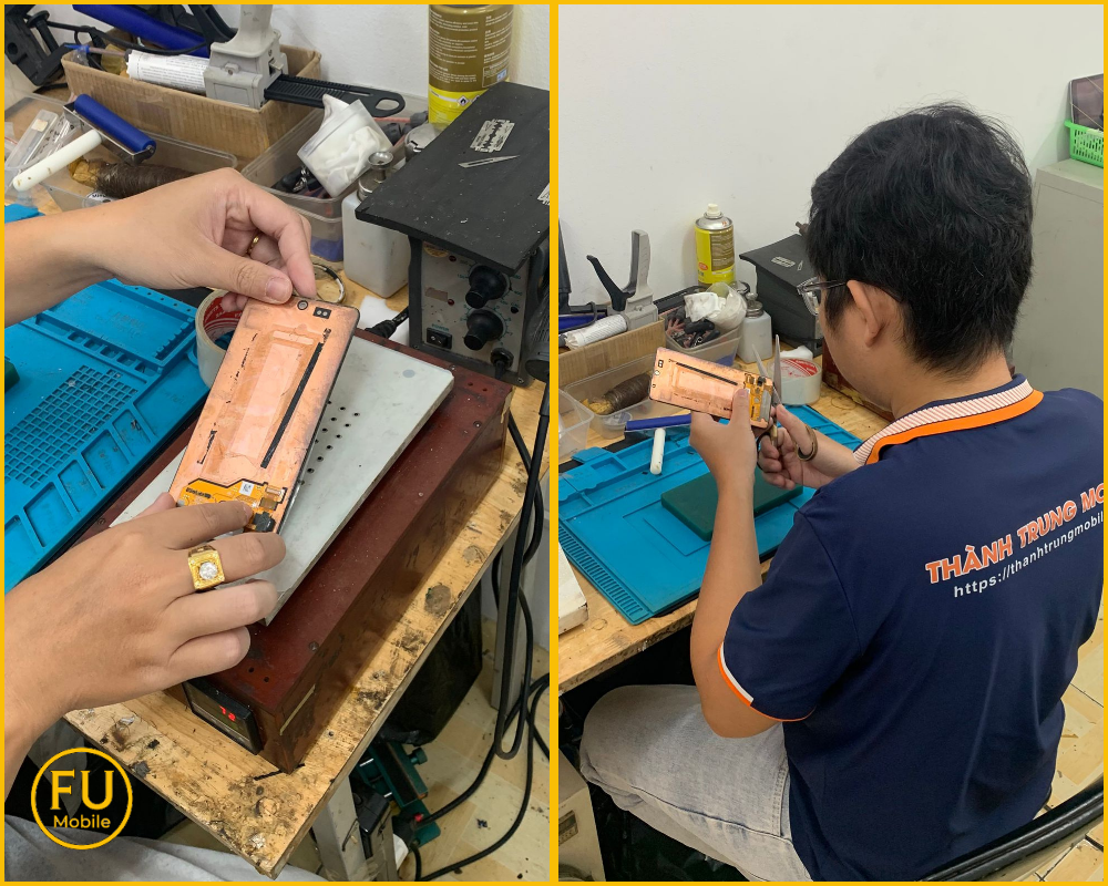 Quy trình thay kính Samsung Galaxy A50 chuẩn kỹ thuật tại FUmobile