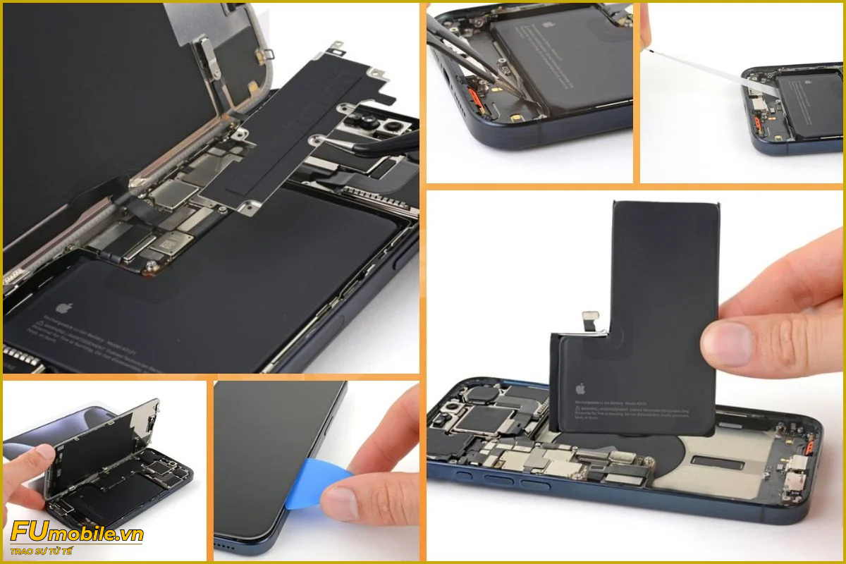 Quy trình thay pin iPhone 15 Pro Max