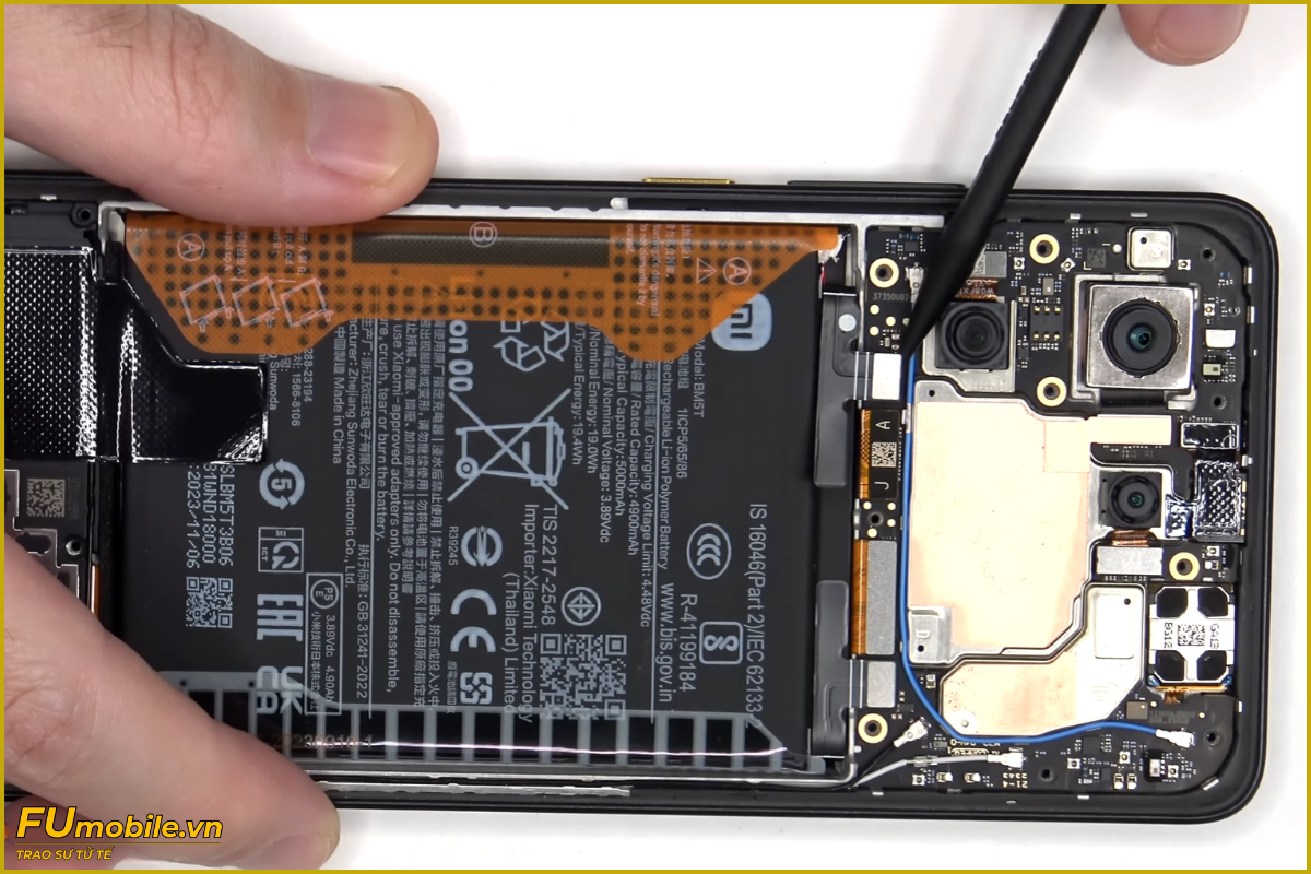 Quy trình thay pin Xiaomi POCO M7 Pro 5G