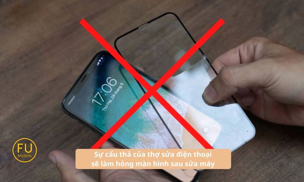 Kỹ thuật của thợ sẽ có tác động lớn đến màn hình điện thoại