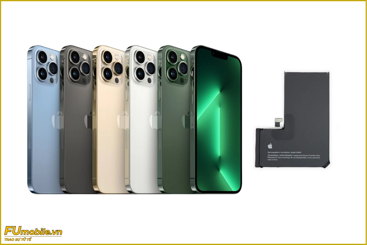 Thay pin iPhone 13 Pro chính hãng, lấy ngay