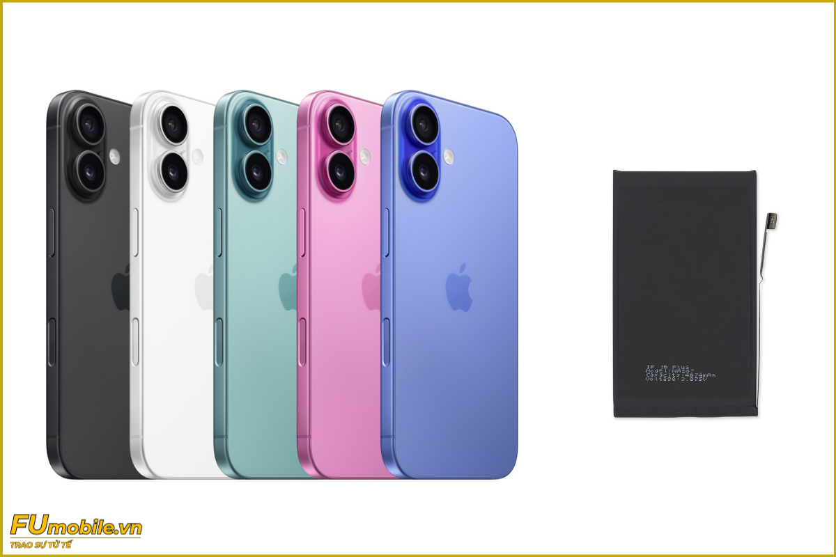 Thay pin iPhone 16 Plus chính hãng, giá rẻ